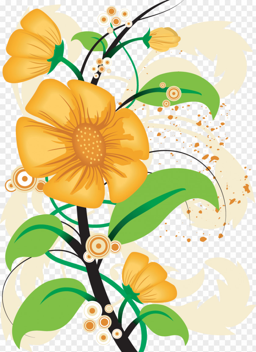 Handpainted Flowers Flower Download Floral Design Clip Art PNG