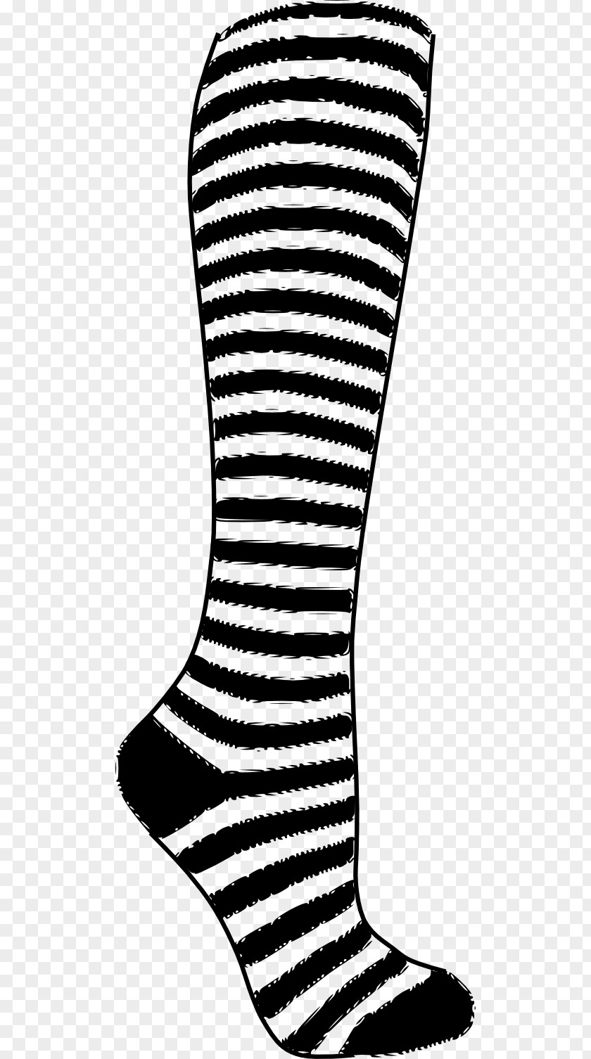 Striped Clipart Sock Knee Highs Clothing Stocking Tights PNG