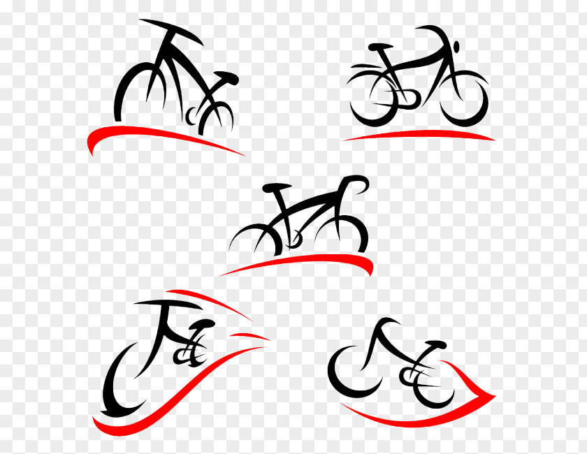 Bicycle Sign Euclidean Vector Illustration PNG