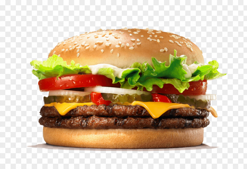 Burger King Whopper Hamburger Cheeseburger PNG