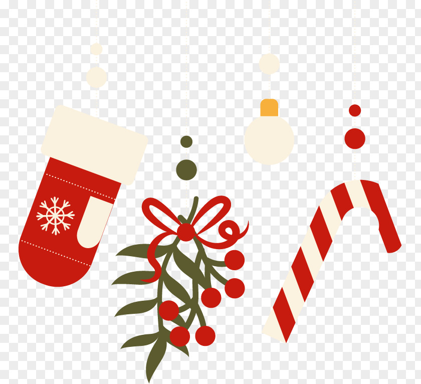 Christmas Decoration Socks Santa Claus Warm Gift PNG