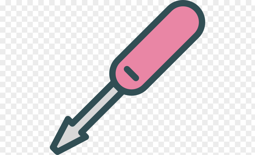 Pink Screwdriver Tool Icon PNG