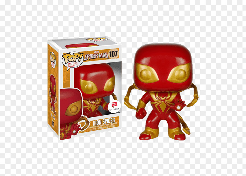 Spider-man Spider-Man Iron Spider Funko Pop! Vinyl Figure Bobblehead PNG