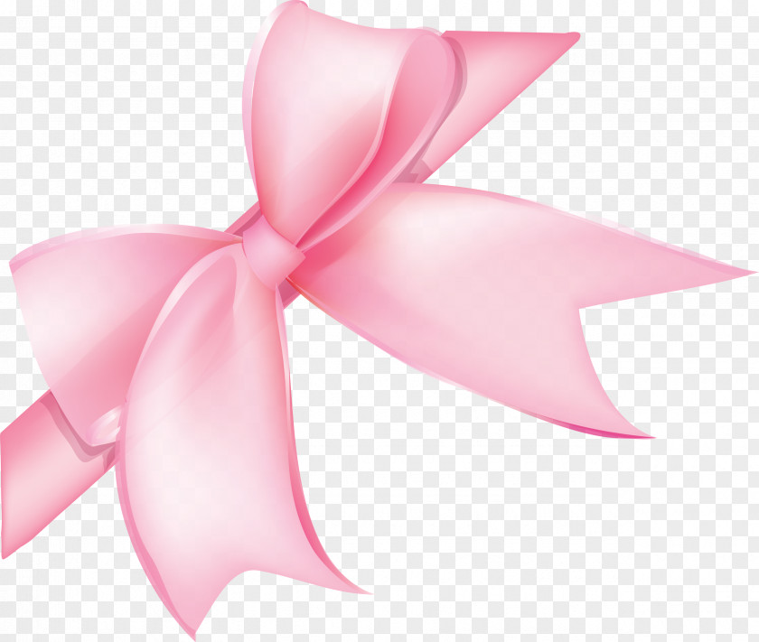 Bow Nodes Rose Pink Clip Art PNG