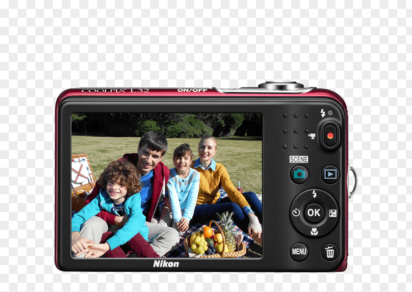 Camera Lens Point-and-shoot Electronics Nikon PNG