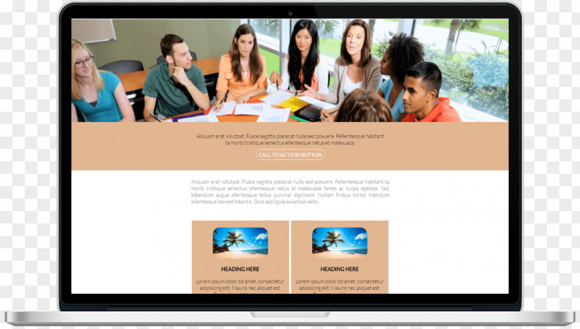 Email HTML Responsive Web Design Page PNG