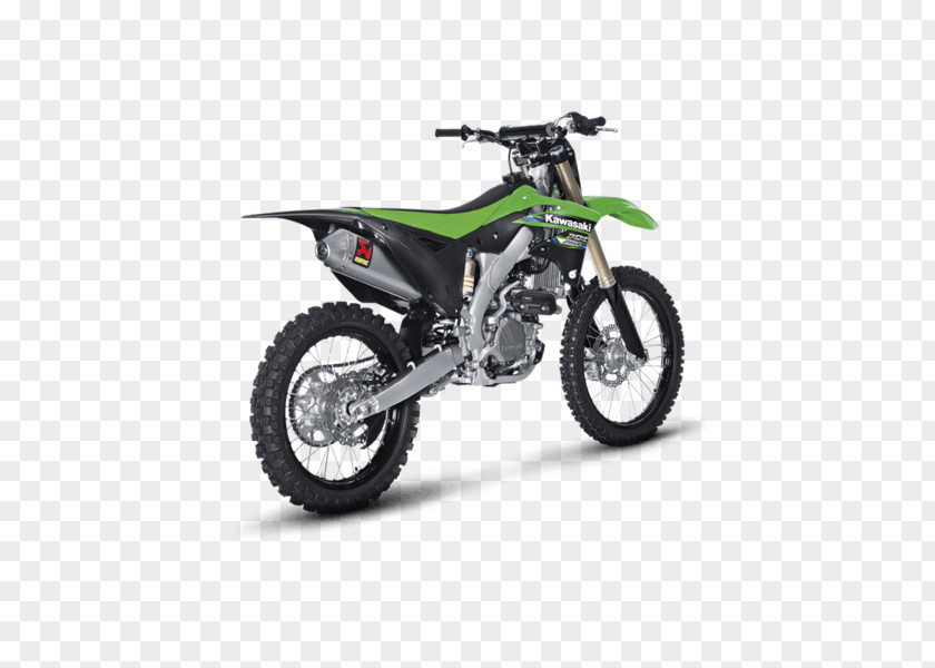 Motorcycle Kawasaki KX250F Exhaust System Akrapovič KX450F PNG