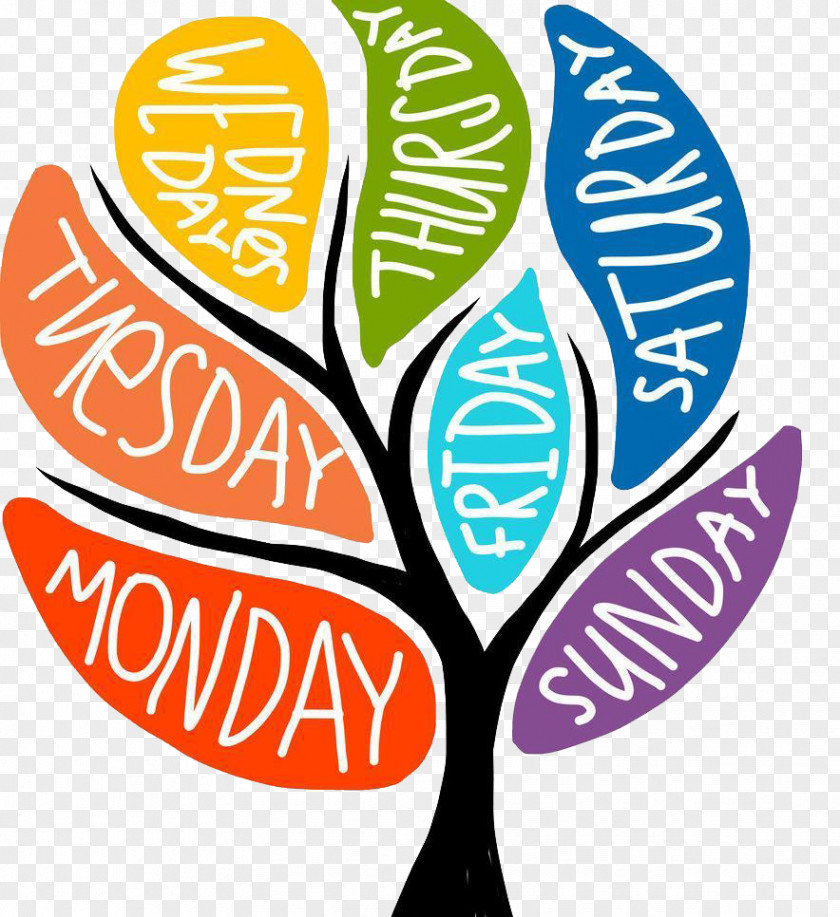 Tree Week Royalty-free Names Of The Days Art Clip PNG