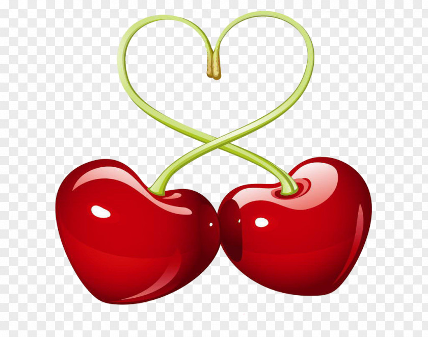 Valentine's Day Love Cherry Pie Heart PNG