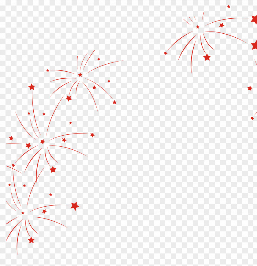 Cartoon Fireworks Decorative Patterns PNG