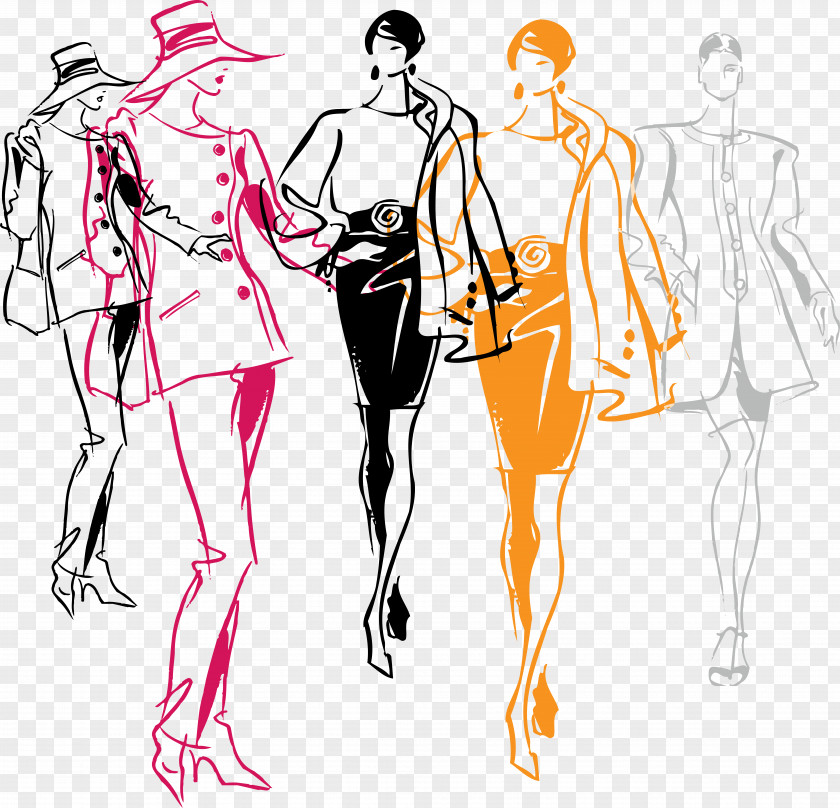 Line Drawing Magazine De Mode Vogue PNG