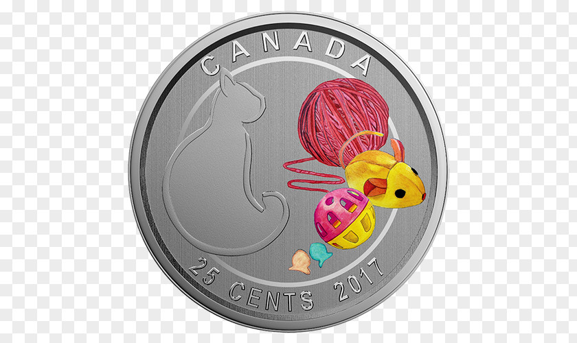 Canada Coin Quarter Cent Royal Canadian Mint PNG