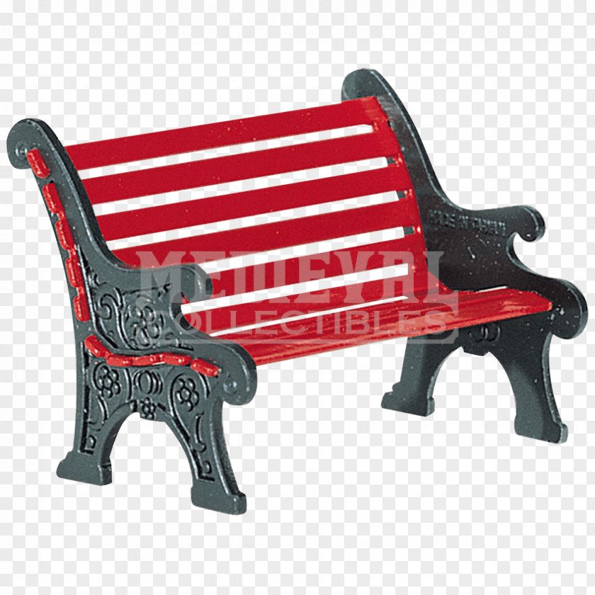 Iron Department 56 Christmas Village Bench PNG