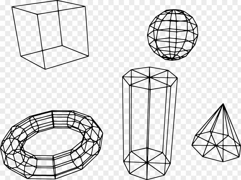 Wireframe Vector Wire-frame Model Polygon Mesh Three-dimensional Space Website PNG