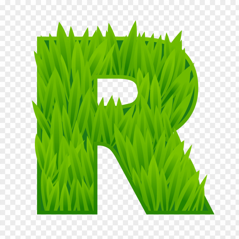 Meadow Lawn Font Letter Commodity PNG