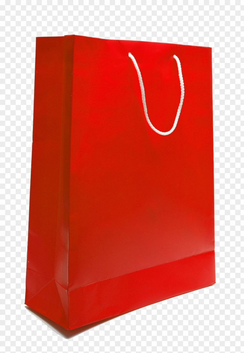 A Red Paper Bag Shopping PNG