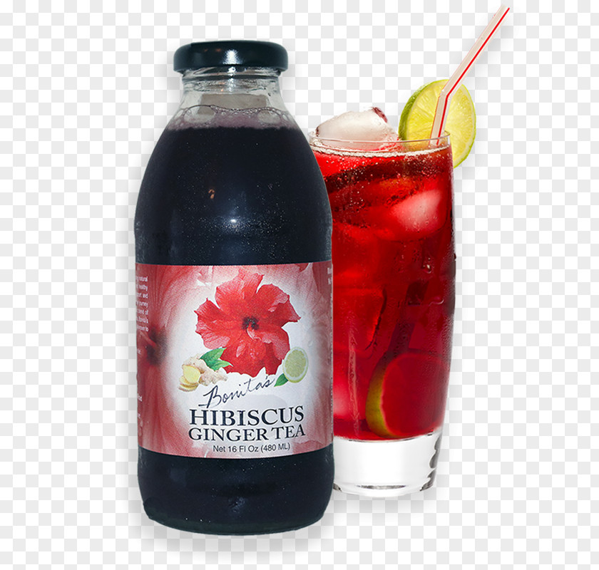 Hibiscus Tea Non-alcoholic Drink Ginger Tinto De Verano PNG