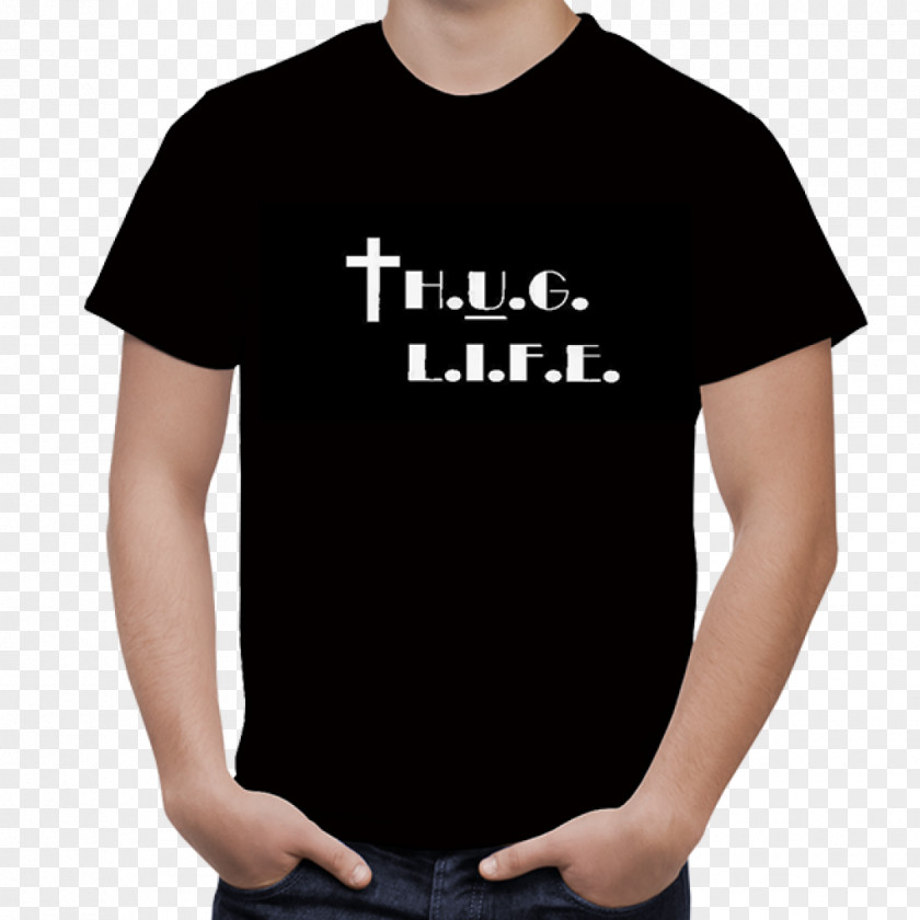 Thug Life T-shirt Amazon.com Crew Neck Clothing PNG