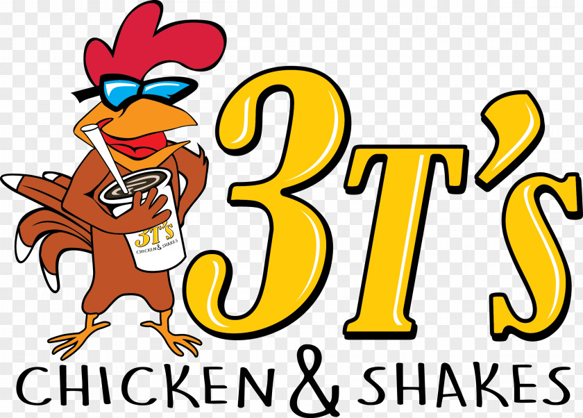 Chicken Logo 3t's & Shakes Restaurant Menu Alpaca Peruvian Charcoal PNG