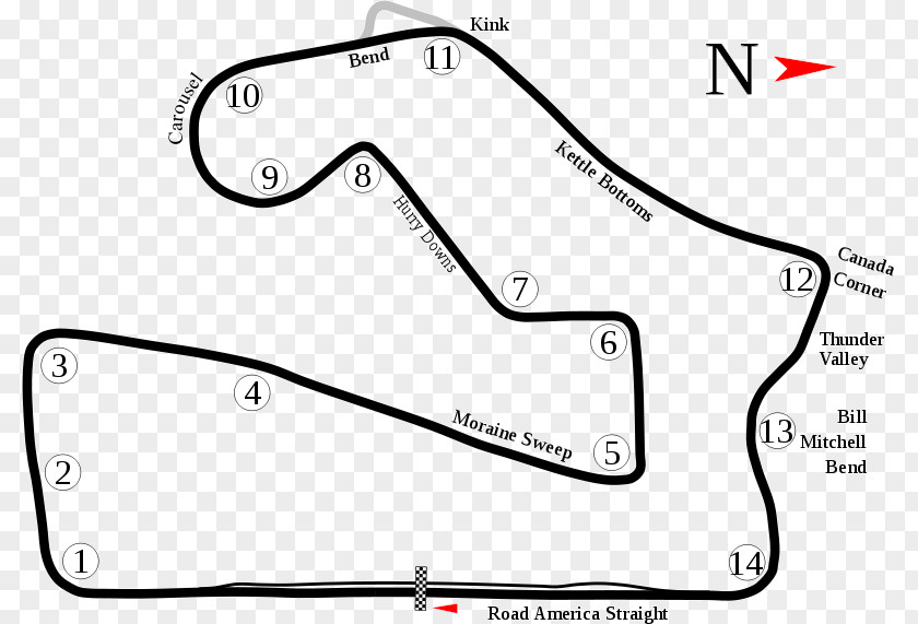 Map NASCAR XFINITY Series Race At Road America IndyCar Track PNG