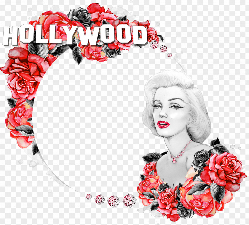 Marilyn Monroe Rice Paper Decoupage Napkin Illustration PNG