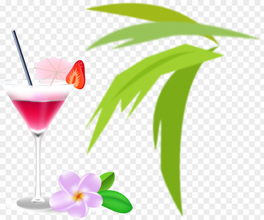 Romantic Seaside Cocktail Wine Cosmopolitan Martini Garnish PNG
