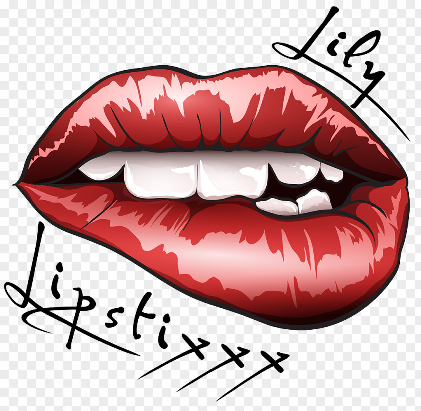 SMILING LIPS Lip Tattoo Kiss PNG