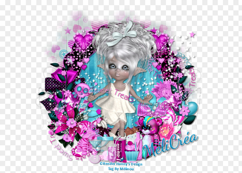 Sweet Tooth Barbie Graphic Design Desktop Wallpaper Pink M PNG