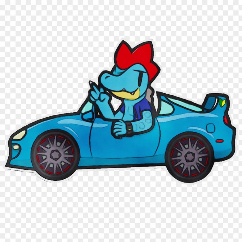 Toy Vehicle Model Car Blue Turquoise Cartoon PNG