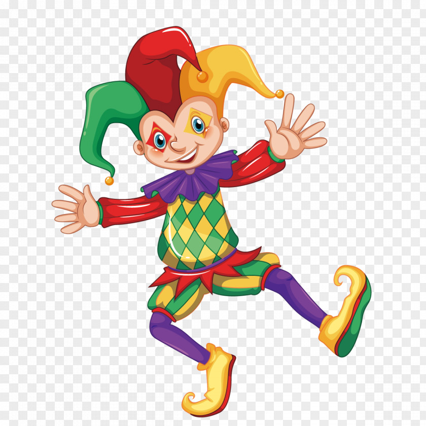 Vector Circus Clown Jester Royalty-free Bouffon PNG
