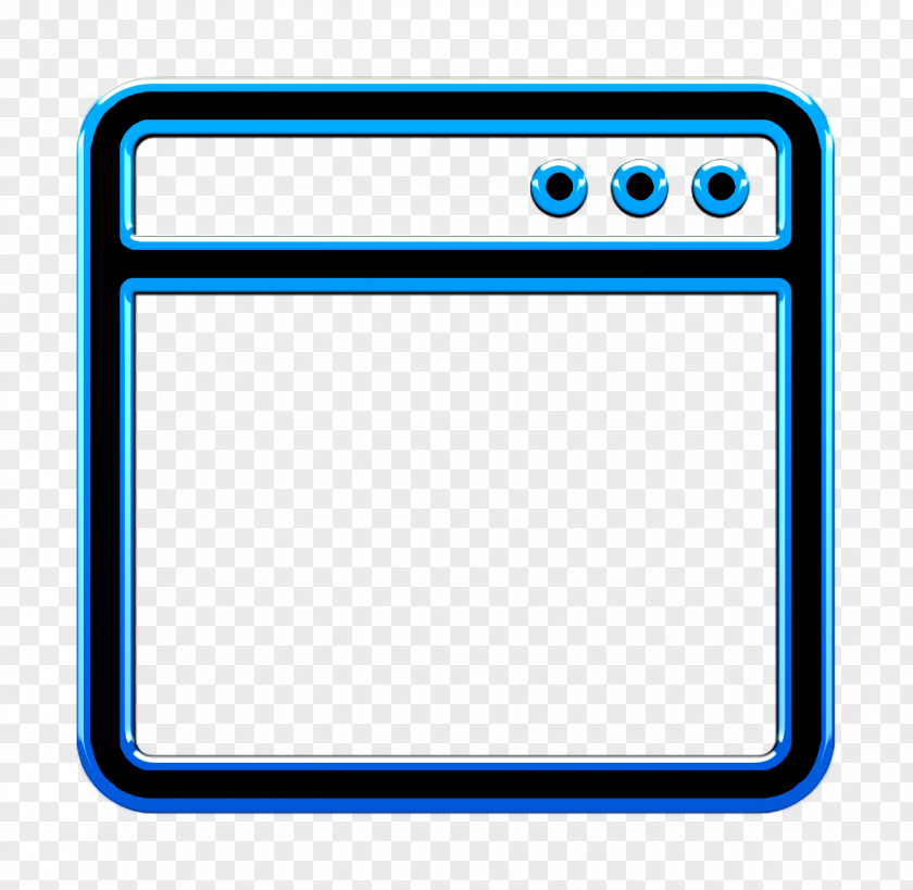 Web Icon Browser Window Square Outline PNG