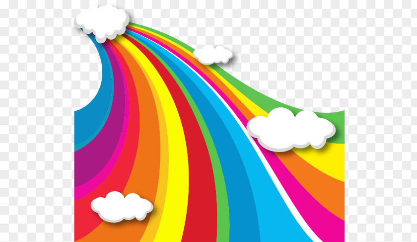 Vector Rainbow Cloud Iridescence Euclidean PNG