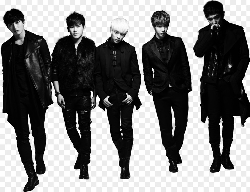 Dynamic K-pop SBS Gayo Daejeon Black And White B.A.P PNG