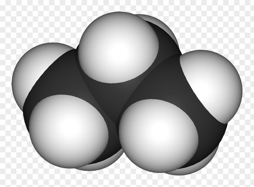 Filling Space-filling Model Propane Ball-and-stick Alkane Chemistry PNG