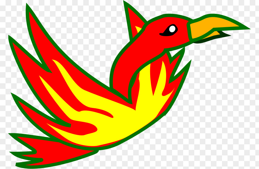 Flame Bird Clip Art PNG