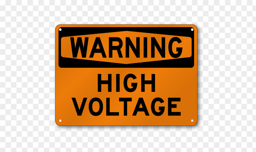 High Voltage Warning Sign Occupational Safety And Health Administration Hazard PNG
