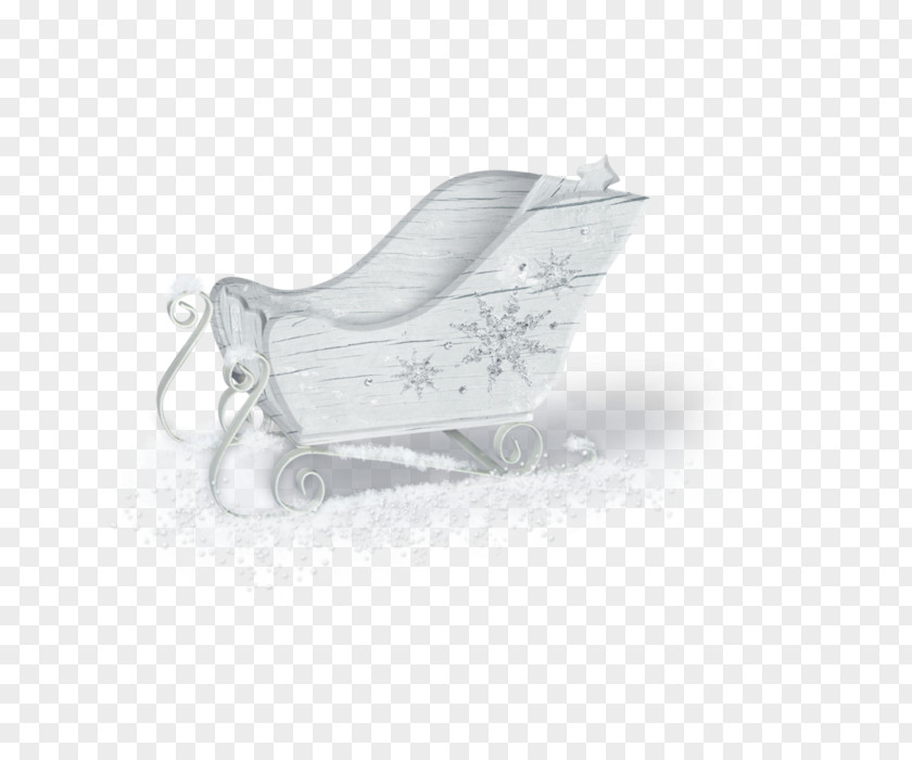 Christmas Sled White PNG