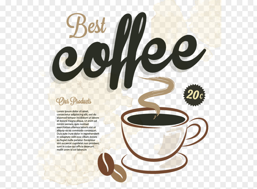 Coffee Vector Material Caffxe8 Americano Cafe Flat White PNG