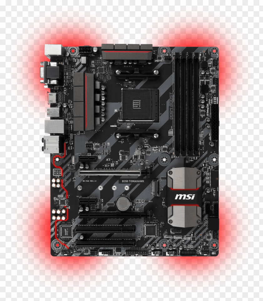 Motherboard Socket AM4 MSI DDR4 SDRAM ATX PNG