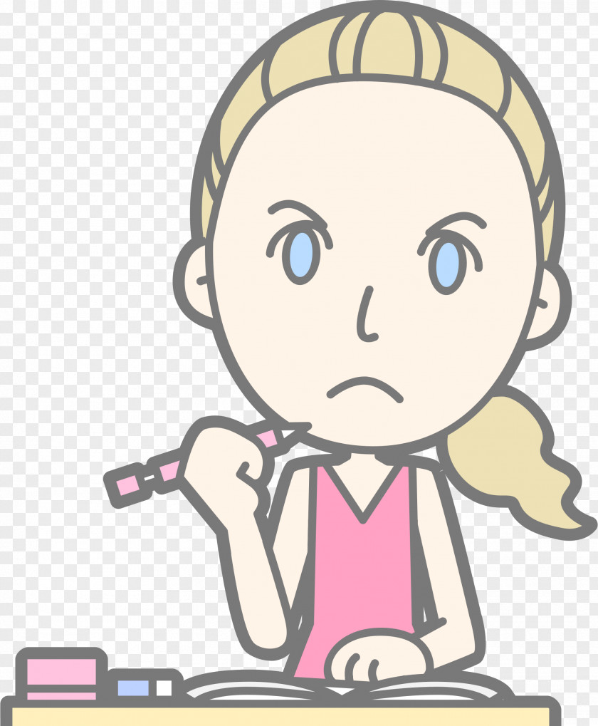 Student Grumpy Test Clip Art PNG