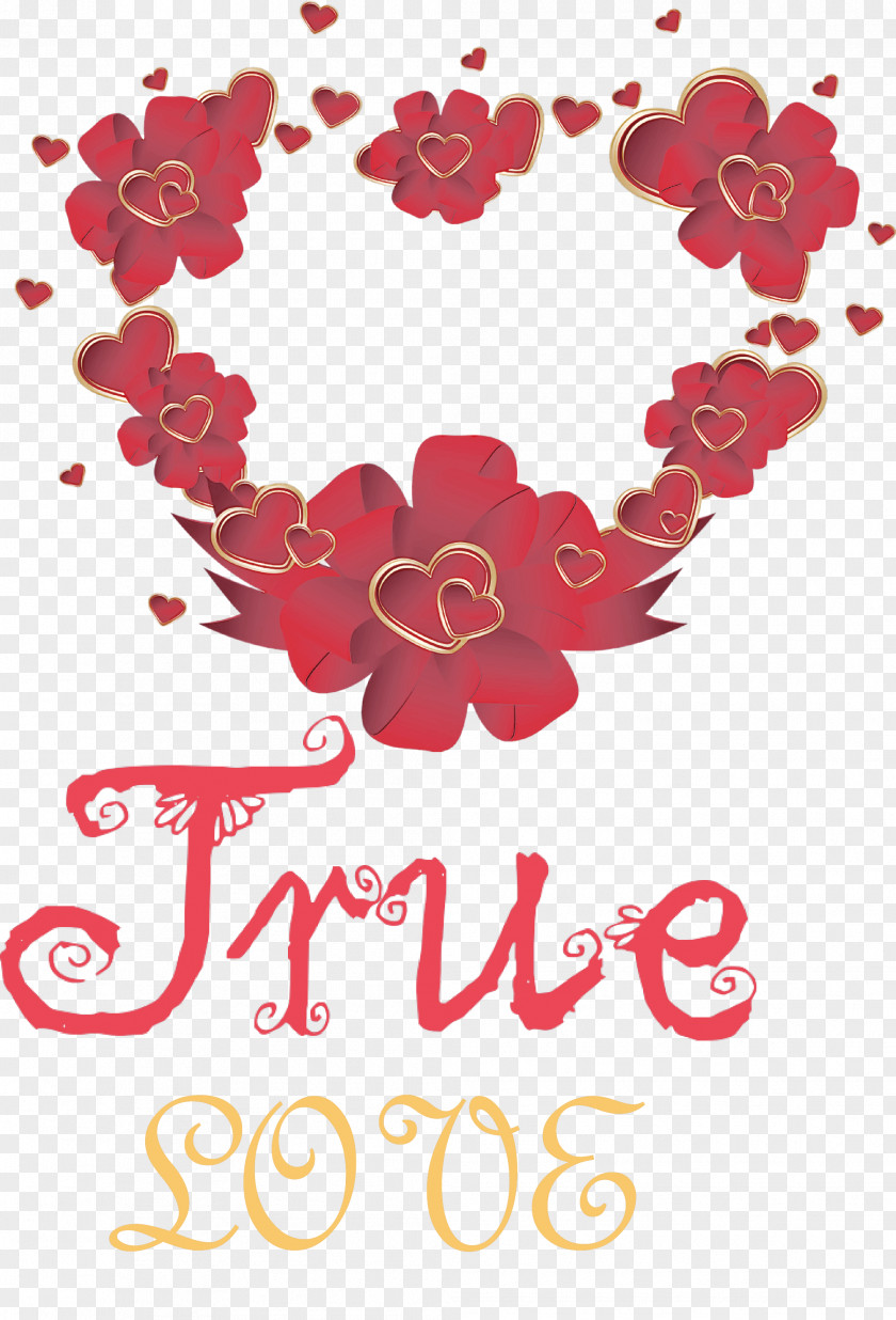True Love Valentines Day PNG