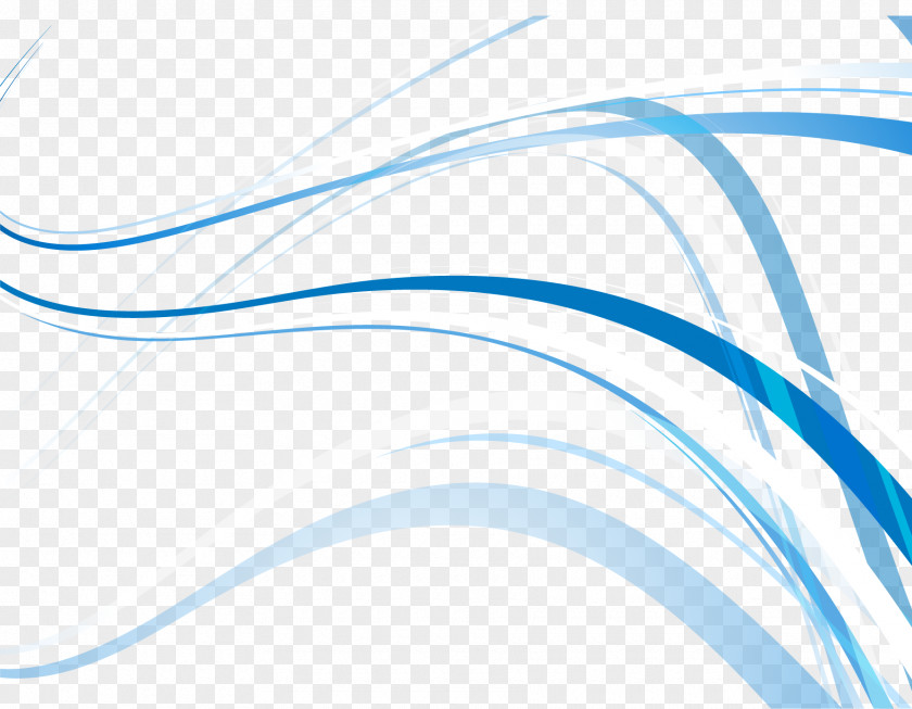 Blue Wavy Lines Material Pattern PNG