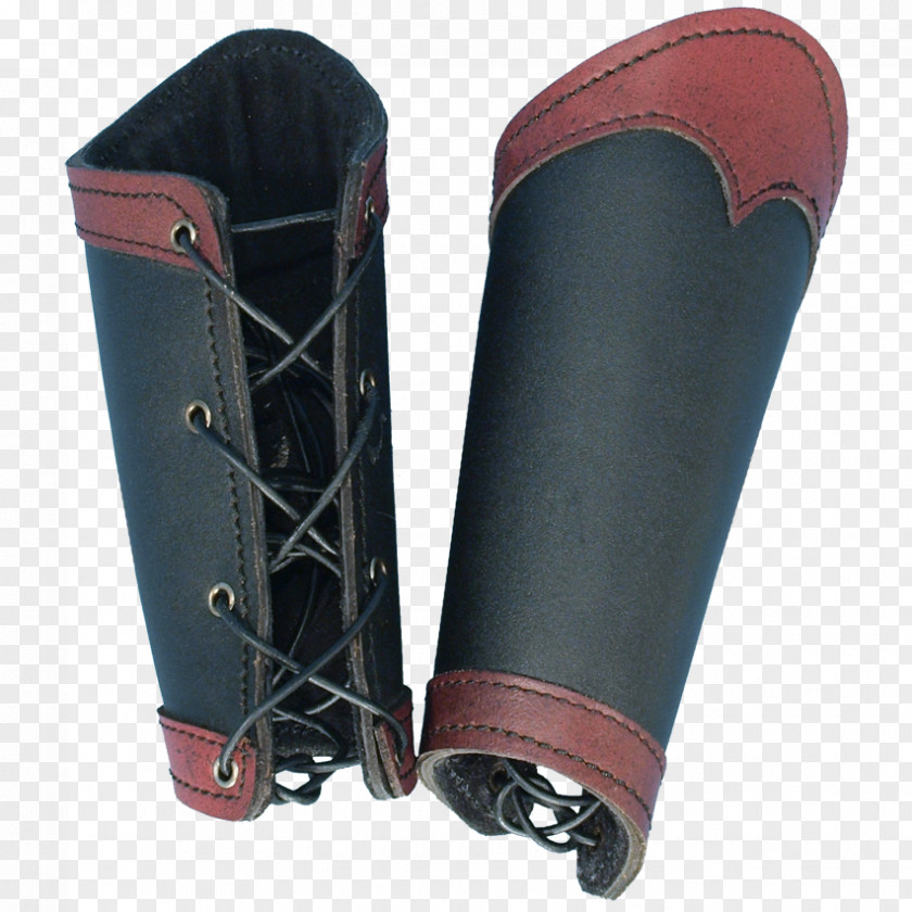 Bracer Red Leather Black Arm Warmers & Sleeves PNG