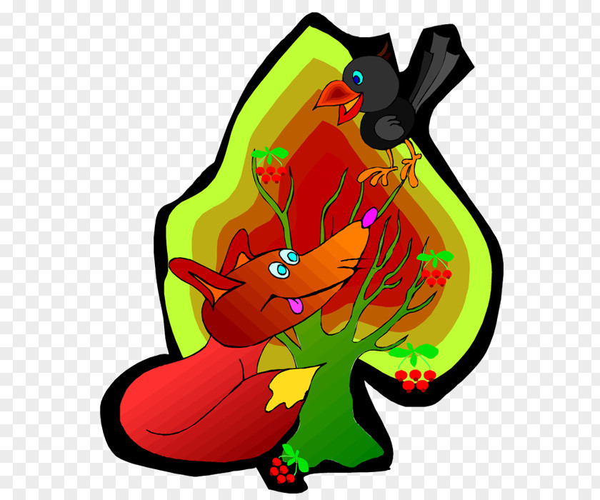 Fox The And Crow (What Does Say?) Clip Art PNG