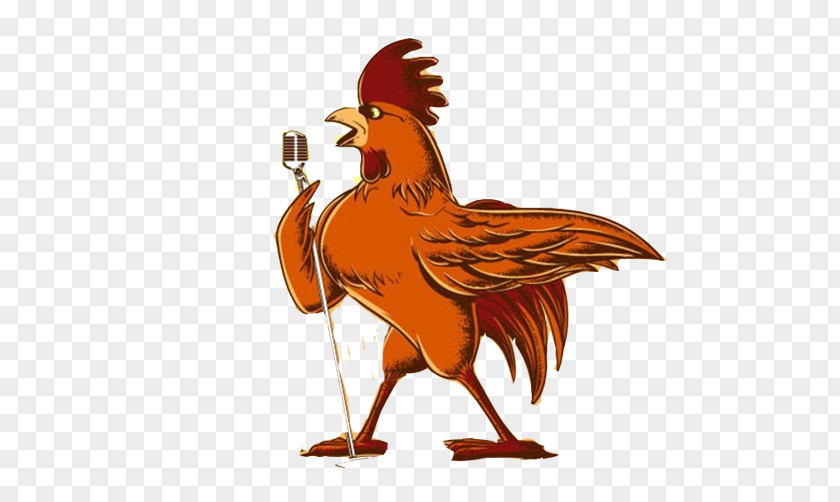 Singing Cock Stock Image Eurovision Song Contest 2017 Illustrator Illustration PNG
