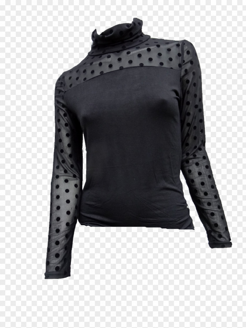 T-shirt Sleeve Polka Dot Blouse Sweater PNG