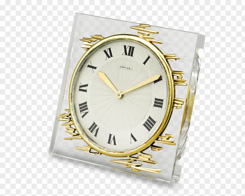 Clock Watch Strap Gold Cartier PNG