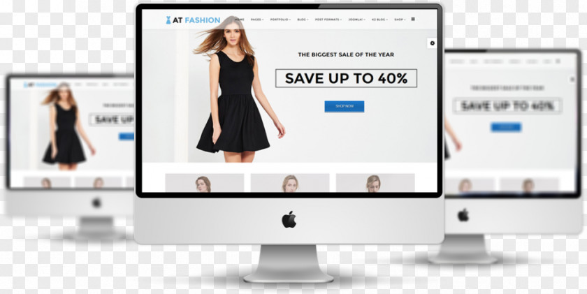Fashion Store Responsive Web Design Template System Joomla! Templates PNG