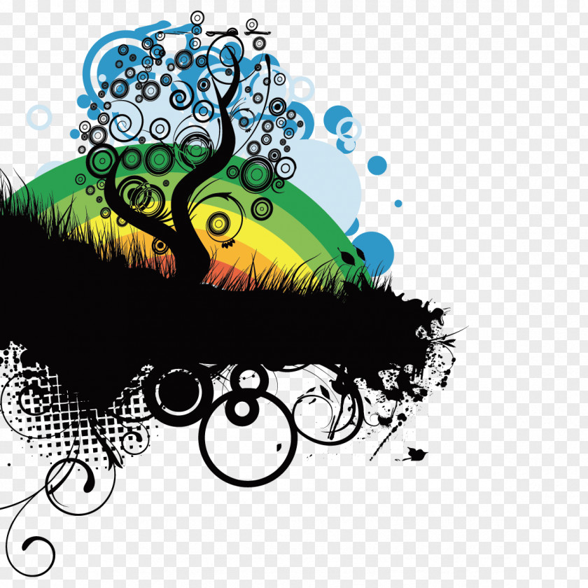 Ink Artwork Tree Drawing PNG