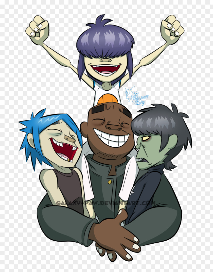 2-D Gorillaz Russel Hobbs Murdoc Niccals Noodle PNG